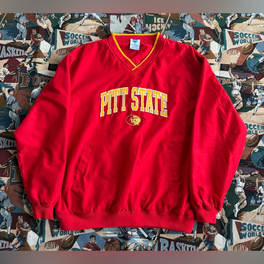 Vintage Pitt State University Gorillas Red Windbreaker